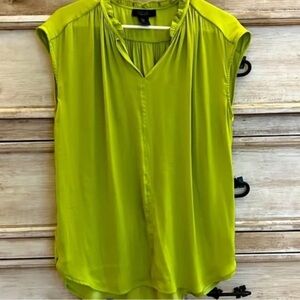 Rachel Roy Tie Neck Ruffle Sleeveless Top Size Medium